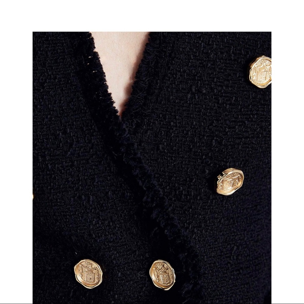 Zara Tweed Jacket with Buttons - Picture 4 of 6